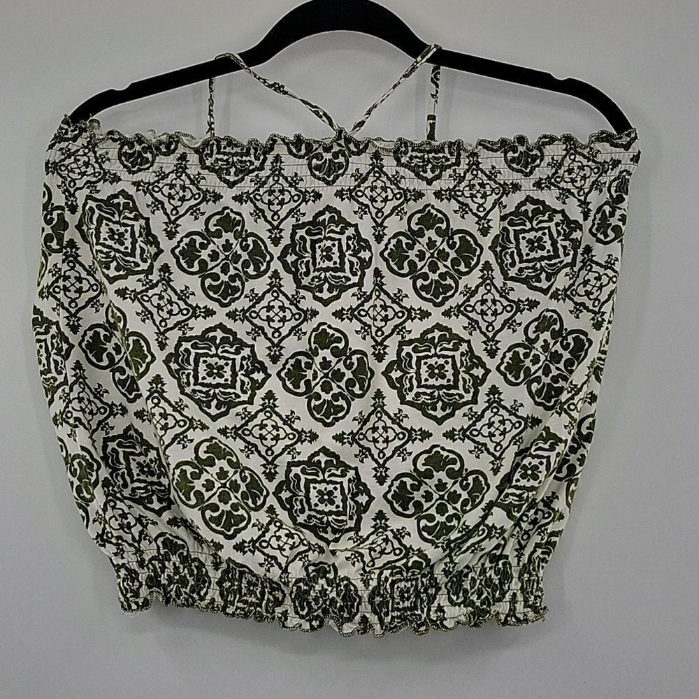 3For$20 Energie Sage Green & White Paisly Tube Top Size: Medium